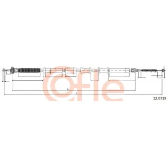 Tirette à câble, frein de stationnement COFLE