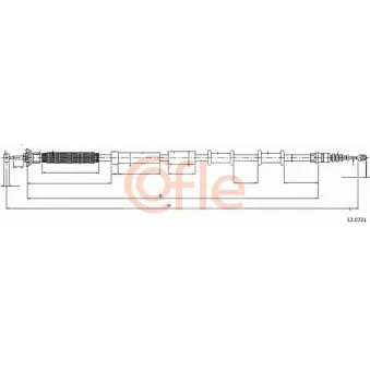 Tirette à câble, frein de stationnement COFLE