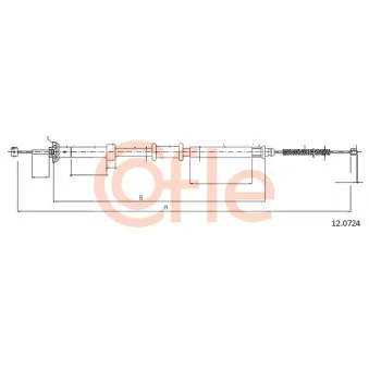 Tirette à câble, frein de stationnement COFLE