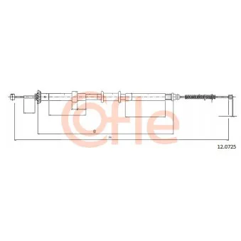 Tirette à câble, frein de stationnement COFLE
