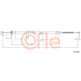 Tirette à câble, frein de stationnement COFLE