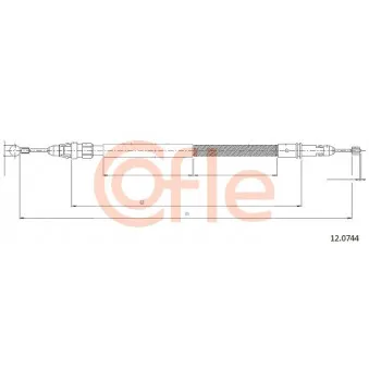 Tirette à câble, frein de stationnement COFLE