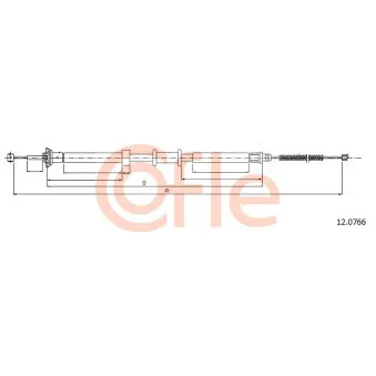Tirette à câble, frein de stationnement COFLE