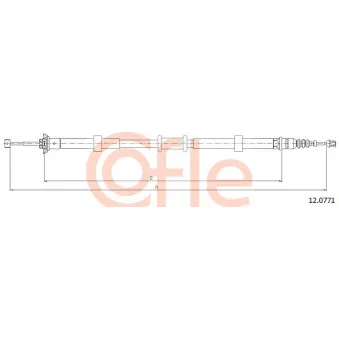 Tirette à câble, frein de stationnement COFLE