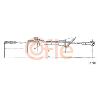 Tirette à câble, commande d'embrayage COFLE 12.201E