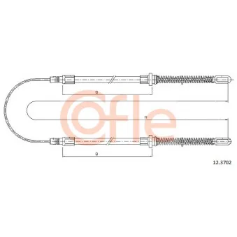 Tirette à câble, frein de stationnement COFLE