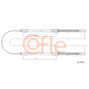 Tirette à câble, frein de stationnement COFLE