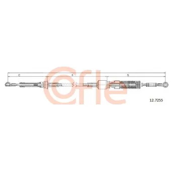 Tirette à câble, boîte de vitesse manuelle COFLE 12.7255