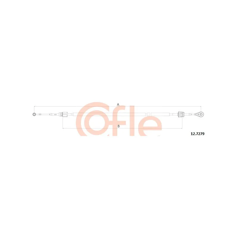 Tirette à câble, boîte de vitesse manuelle COFLE 12.7279