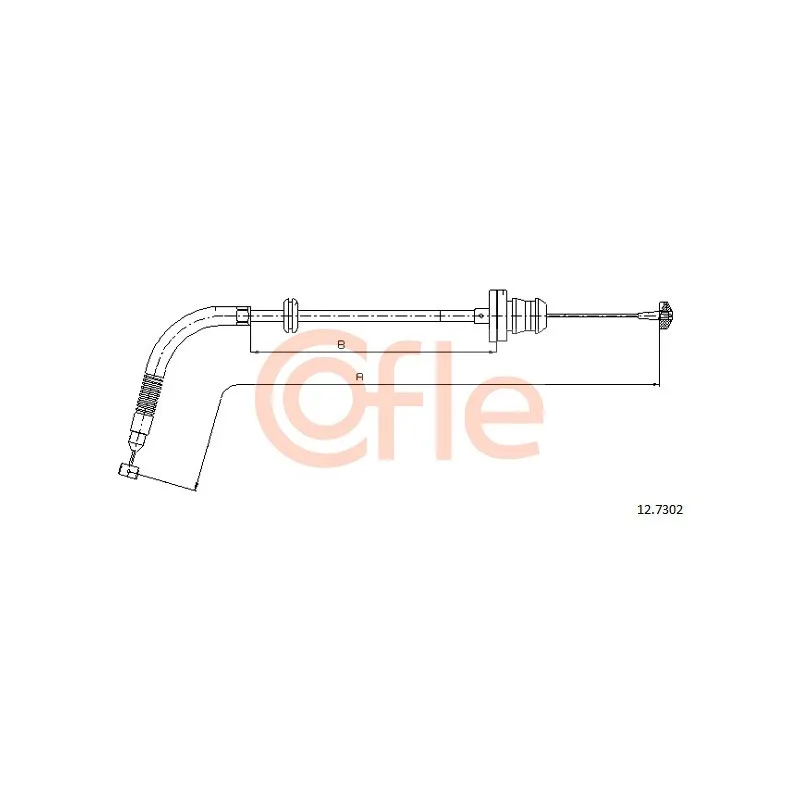 Câble d'accélération COFLE 12.7302