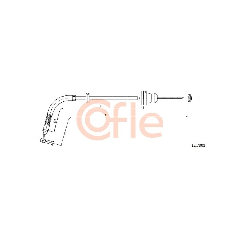 Câble d'accélération COFLE 12.7303