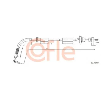 Câble d'accélération COFLE 12.7305