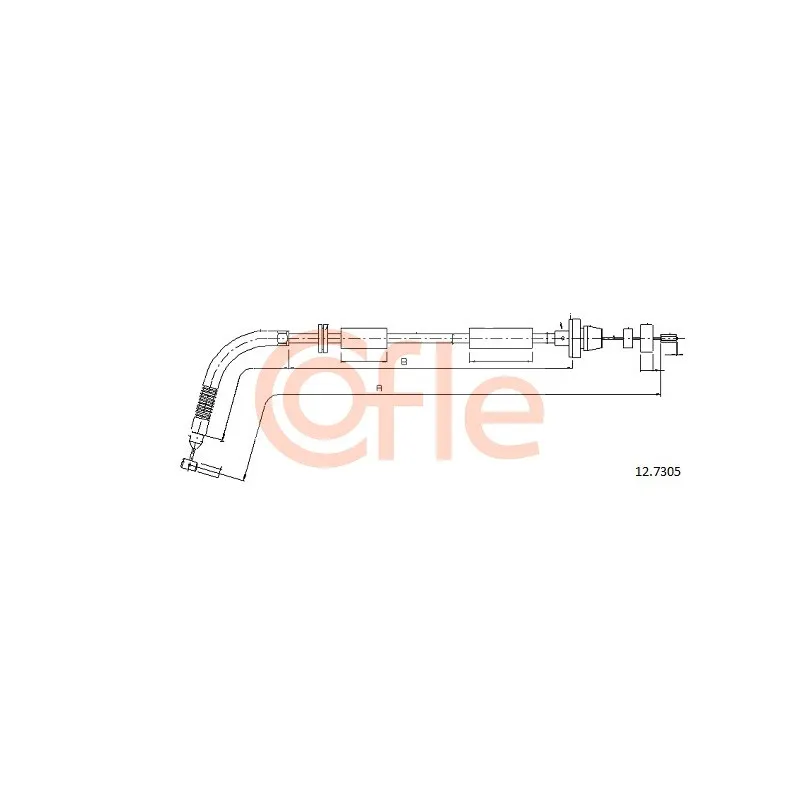 Câble d'accélération COFLE 12.7305