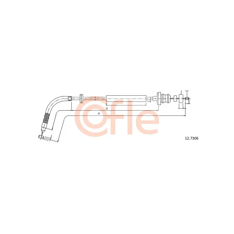 Câble d'accélération COFLE 12.7306