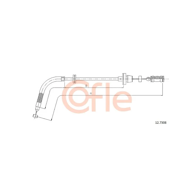Câble d'accélération COFLE 12.7308