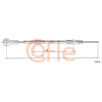 Câble d'accélération COFLE 123.6