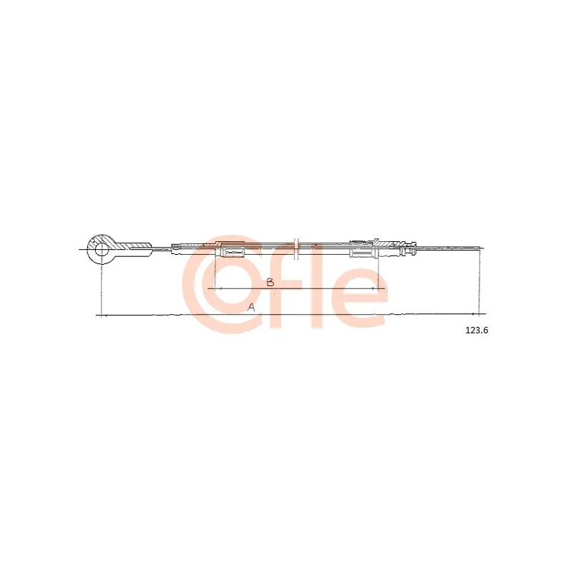 Câble d'accélération COFLE 123.6