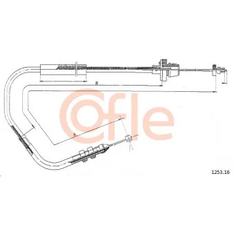 Câble d'accélération COFLE 1253.16