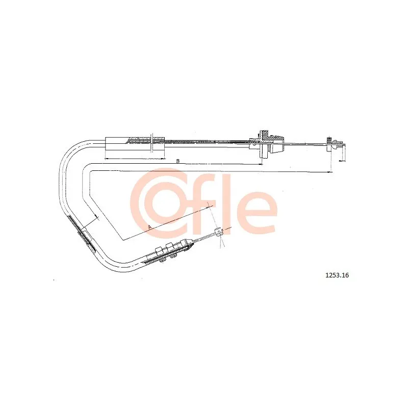 Câble d'accélération COFLE 1253.16