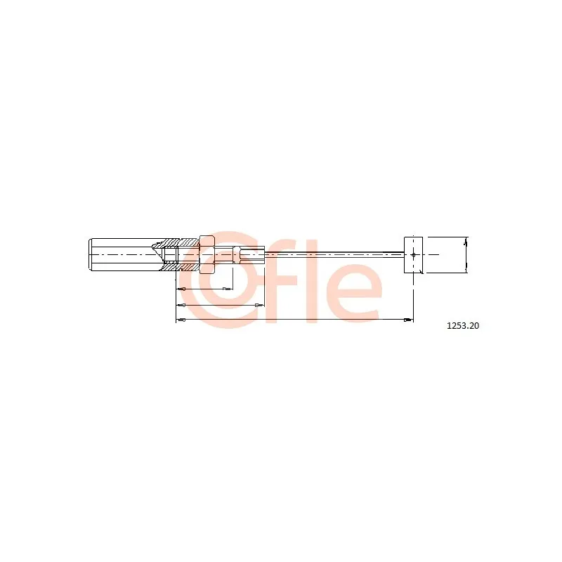 Câble d'accélération COFLE 1253.20
