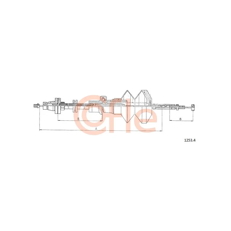 Câble d'accélération COFLE 1253.4