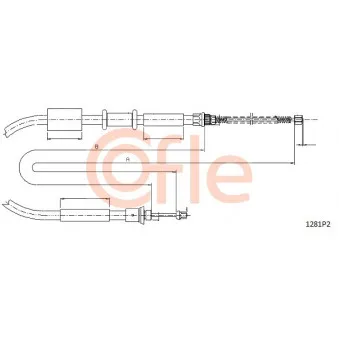 Tirette à câble, frein de stationnement COFLE