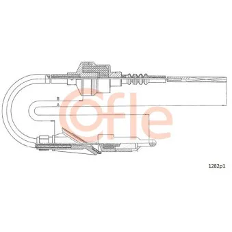 Tirette à câble, commande d'embrayage COFLE 1282P1