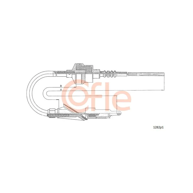 Tirette à câble, commande d'embrayage COFLE 1282P1
