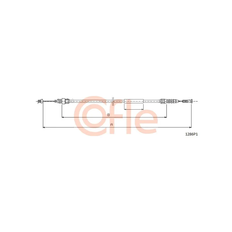 Tirette de capot moteur COFLE 1286P1