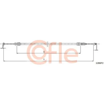 Tirette de capot moteur COFLE 1286P2