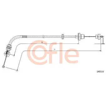 Câble d'accélération COFLE 1403.6