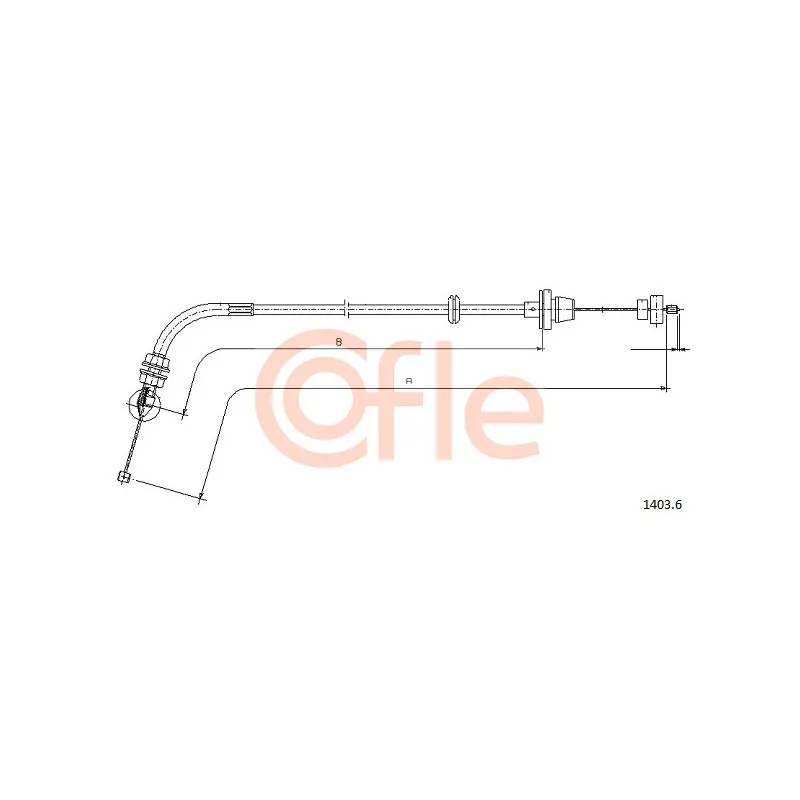 Câble d'accélération COFLE 1403.6