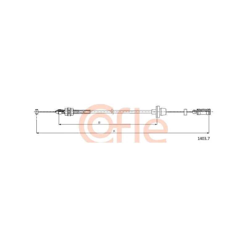 Câble d'accélération COFLE 1403.7