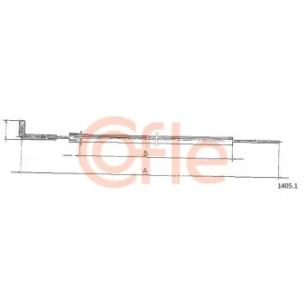 Tirette de starter COFLE 1405.1