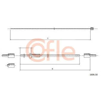 Tirette de capot moteur COFLE 1606.50