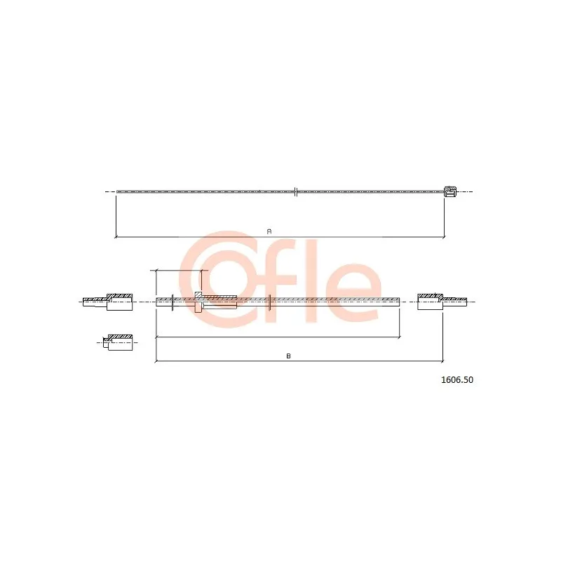 Tirette de capot moteur COFLE 1606.50