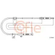 Tirette à câble, frein de stationnement COFLE 17.0003 - Visuel 1