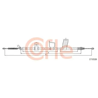 Tirette à câble, frein de stationnement COFLE