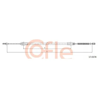 Tirette à câble, frein de stationnement COFLE