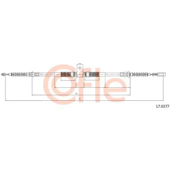 Tirette à câble, frein de stationnement COFLE