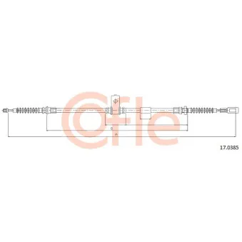 Tirette à câble, frein de stationnement COFLE 17.0385