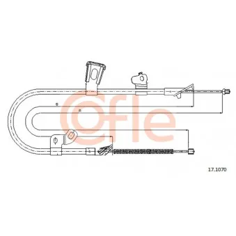 Tirette à câble, frein de stationnement COFLE