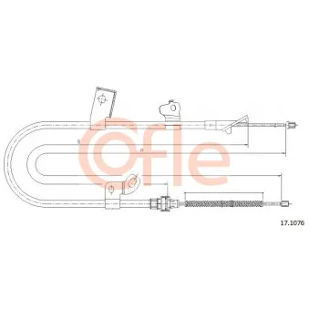Tirette à câble, frein de stationnement COFLE
