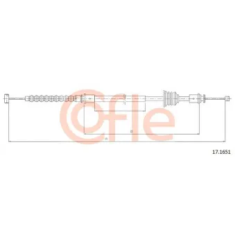 Tirette à câble, frein de stationnement COFLE 17.1651