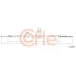 Tirette à câble, frein de stationnement COFLE 17.2516 - Visuel 1