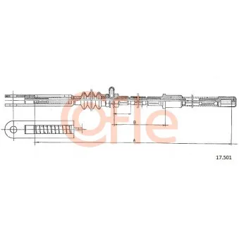 Tirette à câble, frein de stationnement COFLE