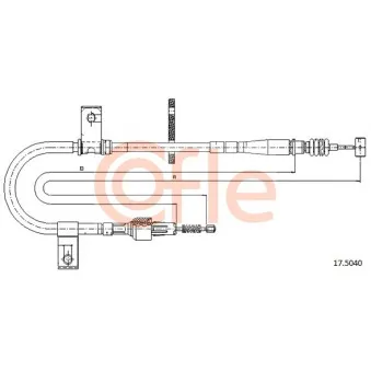 Tirette à câble, frein de stationnement COFLE