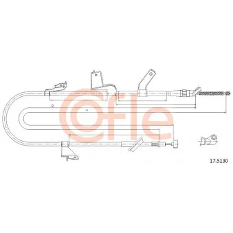 Tirette à câble, frein de stationnement COFLE