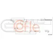 Tirette à câble, frein de stationnement COFLE 17.5133 - Visuel 1