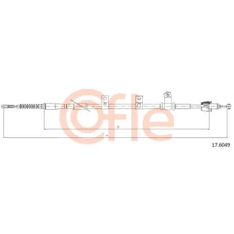 Tirette à câble, frein de stationnement COFLE
